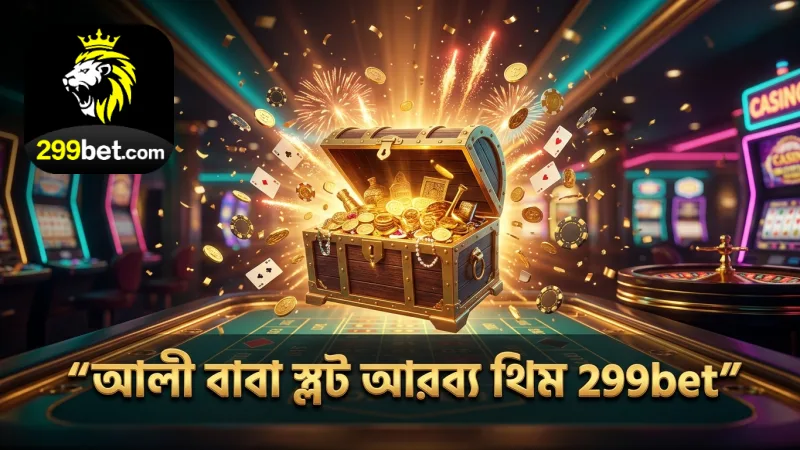 আলী বাবা স্লটে আরব্য থিমের সূক্ষ্ম বিন্যাস ও রঙের ব্যবহার।