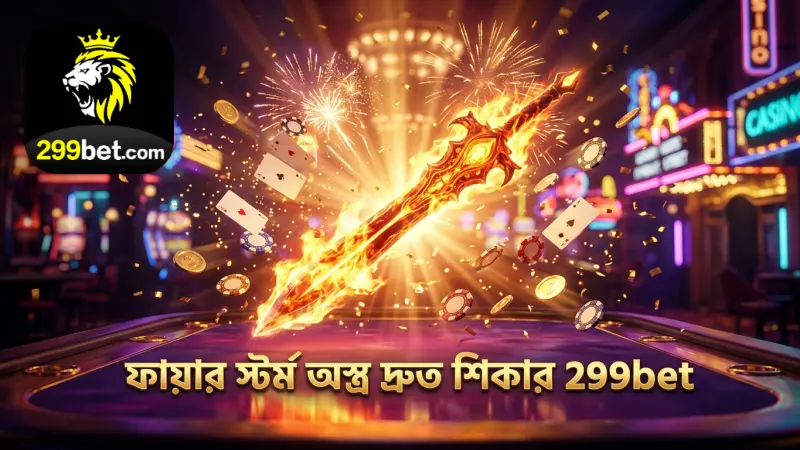 ফিশিং গড এ ফায়ার স্টর্ম অস্ত্র দ্রুত মাছ শিকারে সাহায্য করে